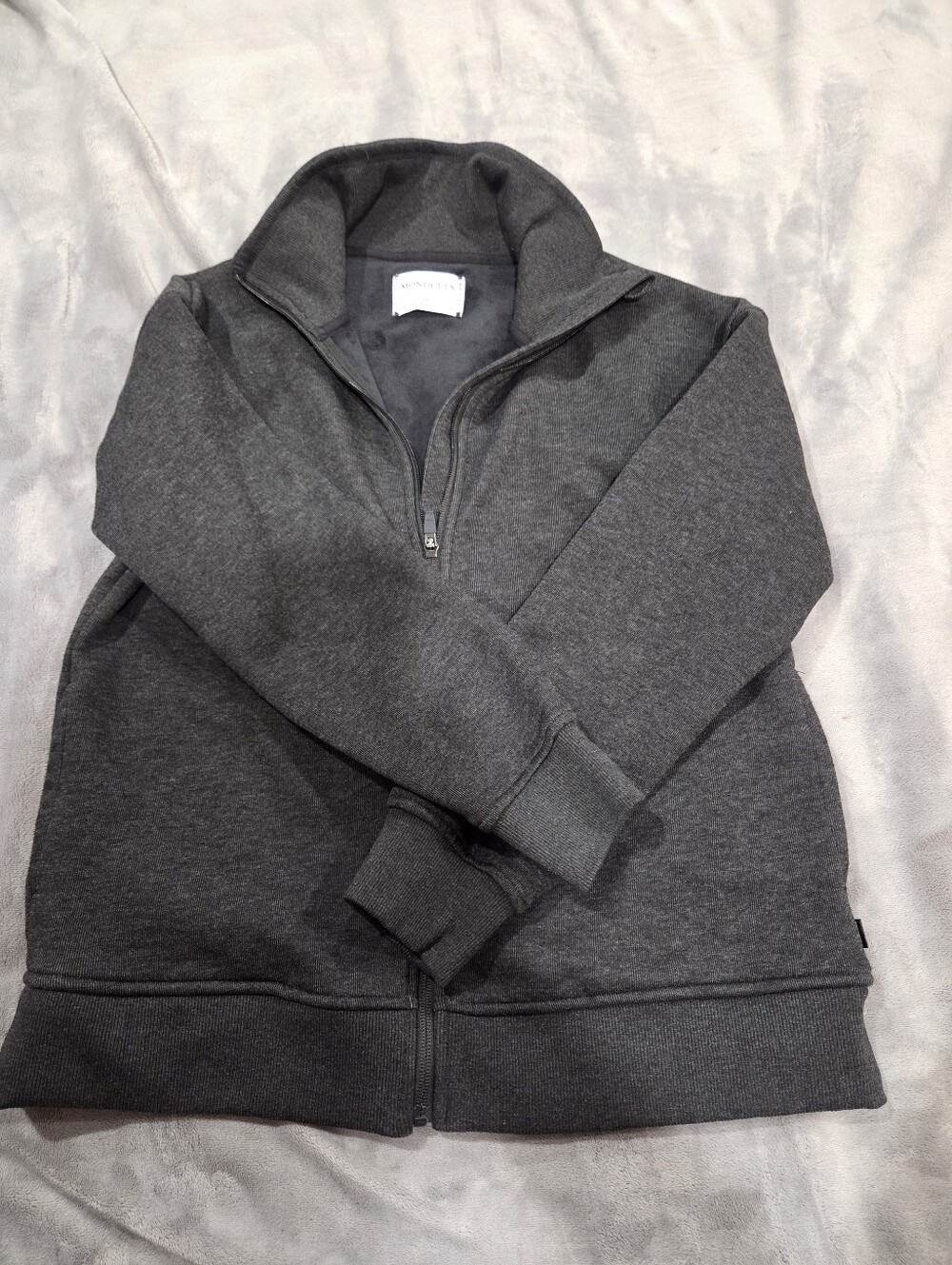 Mondetta Charcoal Gray Zip Jacket